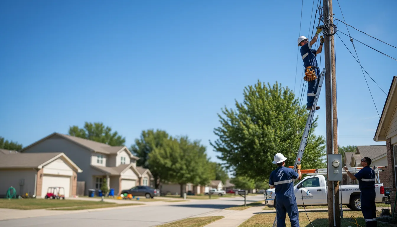 Residential electrician providing installation services in Dumas, TX